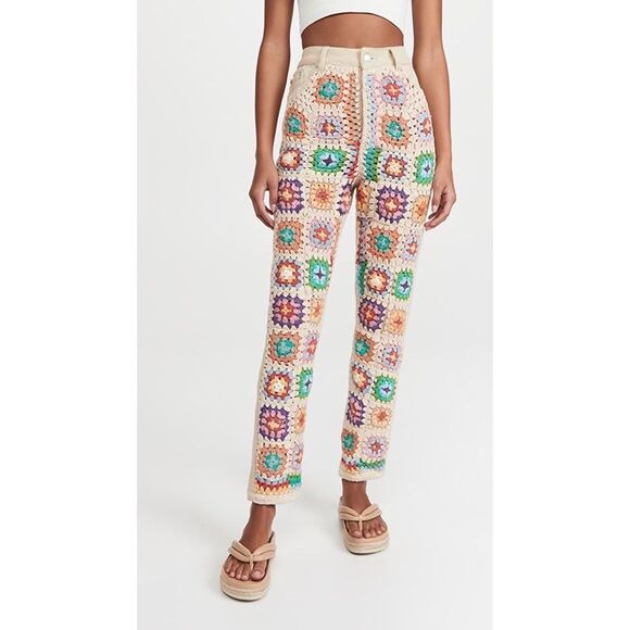 Free People x We The Free Crochet Zuri Mom Jeans $198 - Picture 6 of 10